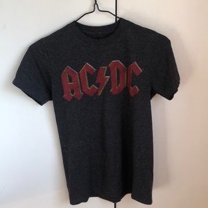 AC/DC Graphic Men's T-Shirt - Charcoal Gray